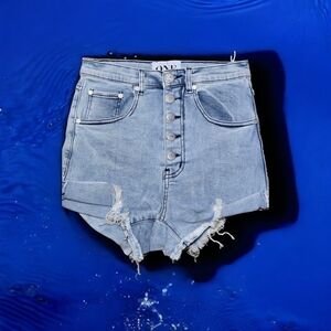 One Teaspoon Women's Blue Denim Shorts Size US 0 NWT